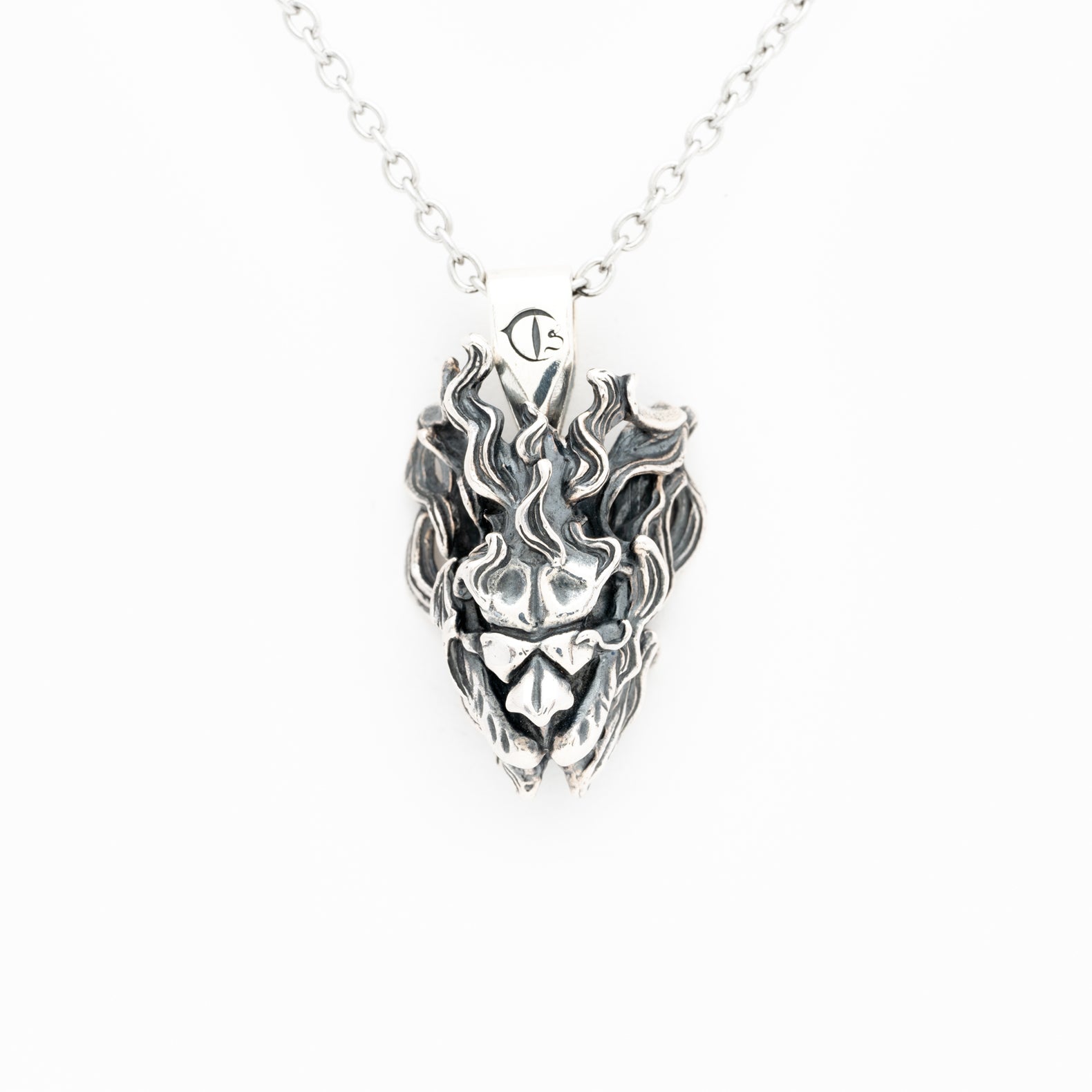 Ghost Snake Skull Pendant