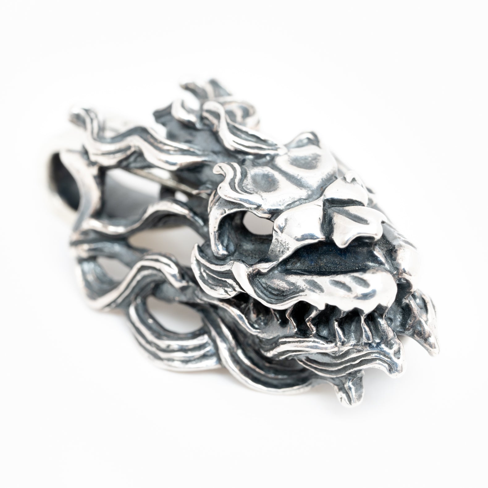 Ghost Snake Skull Pendant