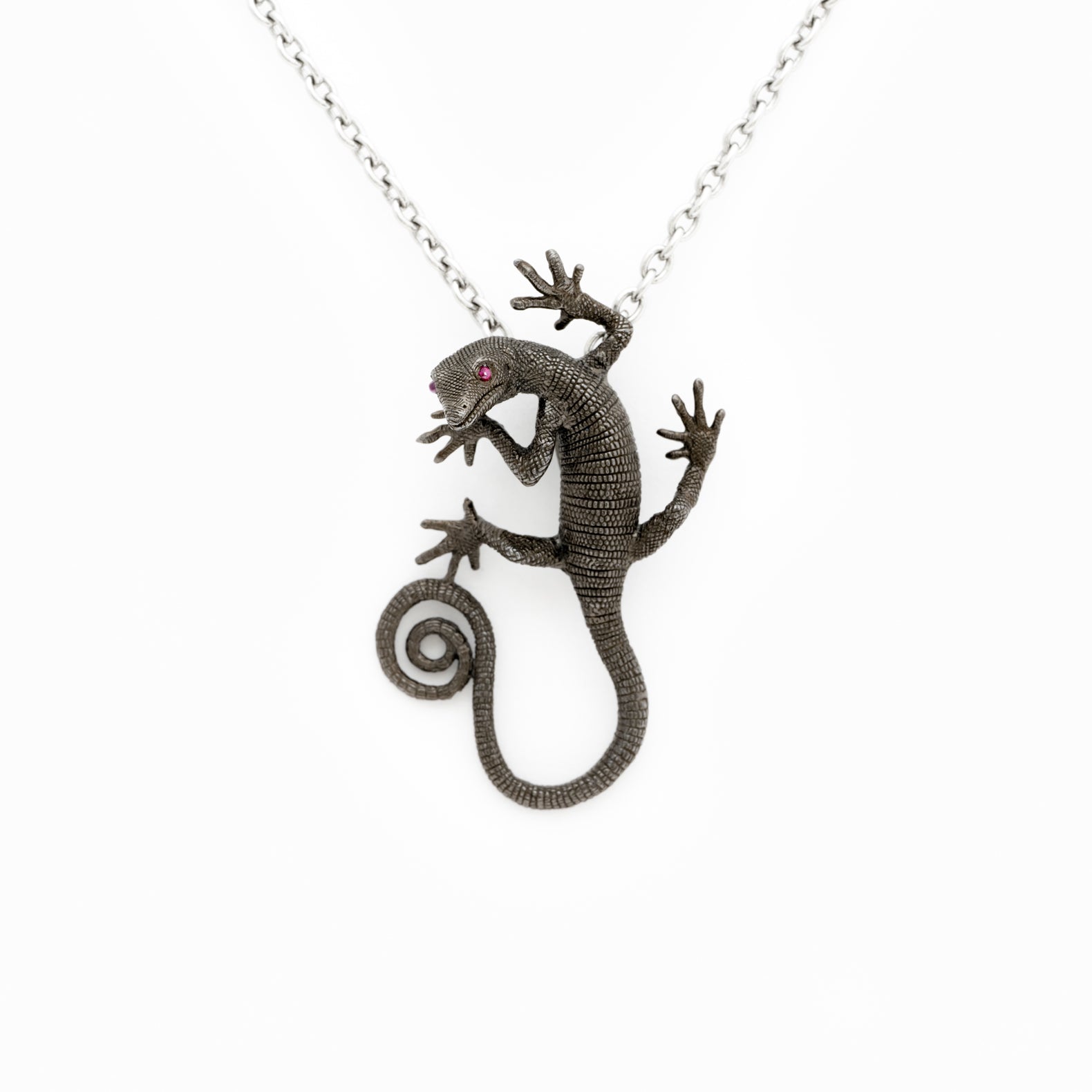 Black Tree Monitor Pendant "Plating, Ruby"